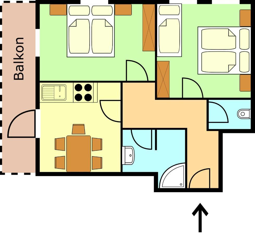 Appartement met 2 slaapkamers