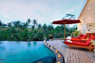 Three-Bedroom Family Villa Pool Rice Terrace View