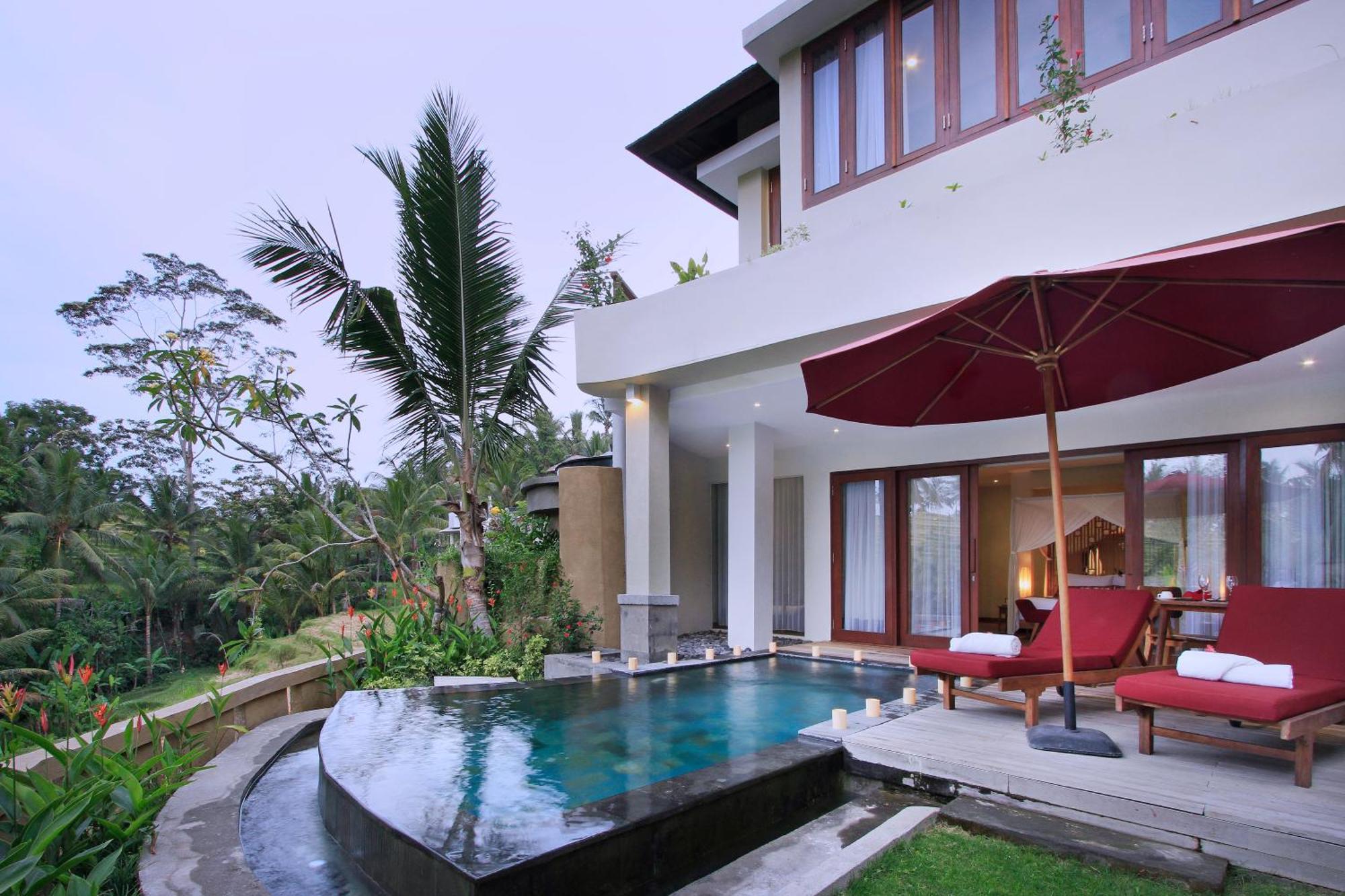 Three-Bedroom Family Villa Pool Rice Terrace View