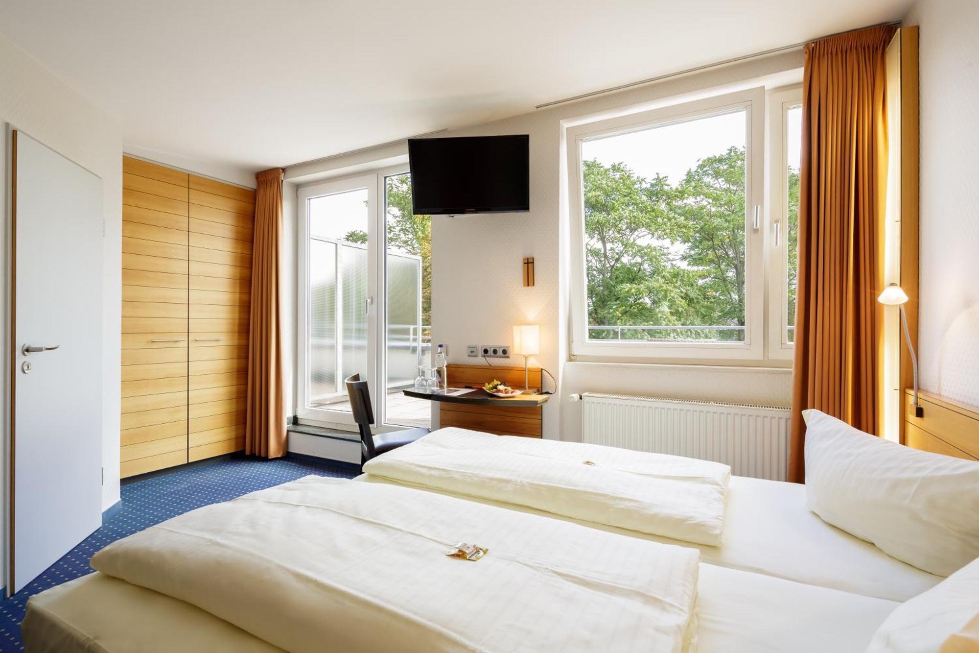 Tweepersoonskamer met 1 of 2 Bedden en Balkon