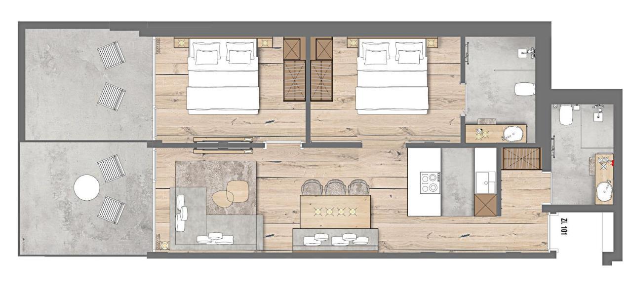 Appartement met Uitzicht op het Gebergte