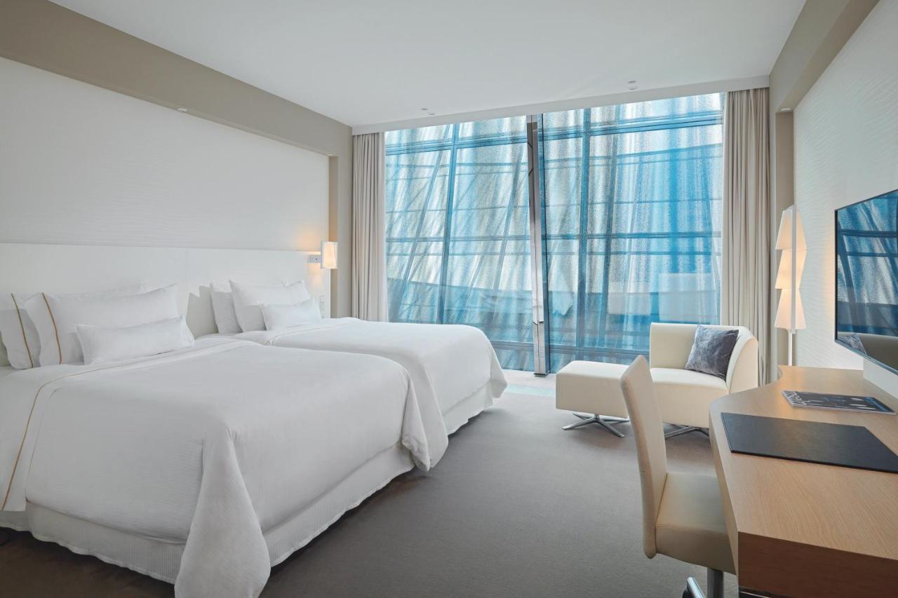Classic Elbphilharmonie Kamer met 2 Queensize Bedden - Uitzicht op het Atrium