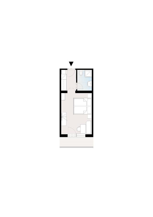 Tweepersoonskamer met 1 of 2 Bedden en Balkon