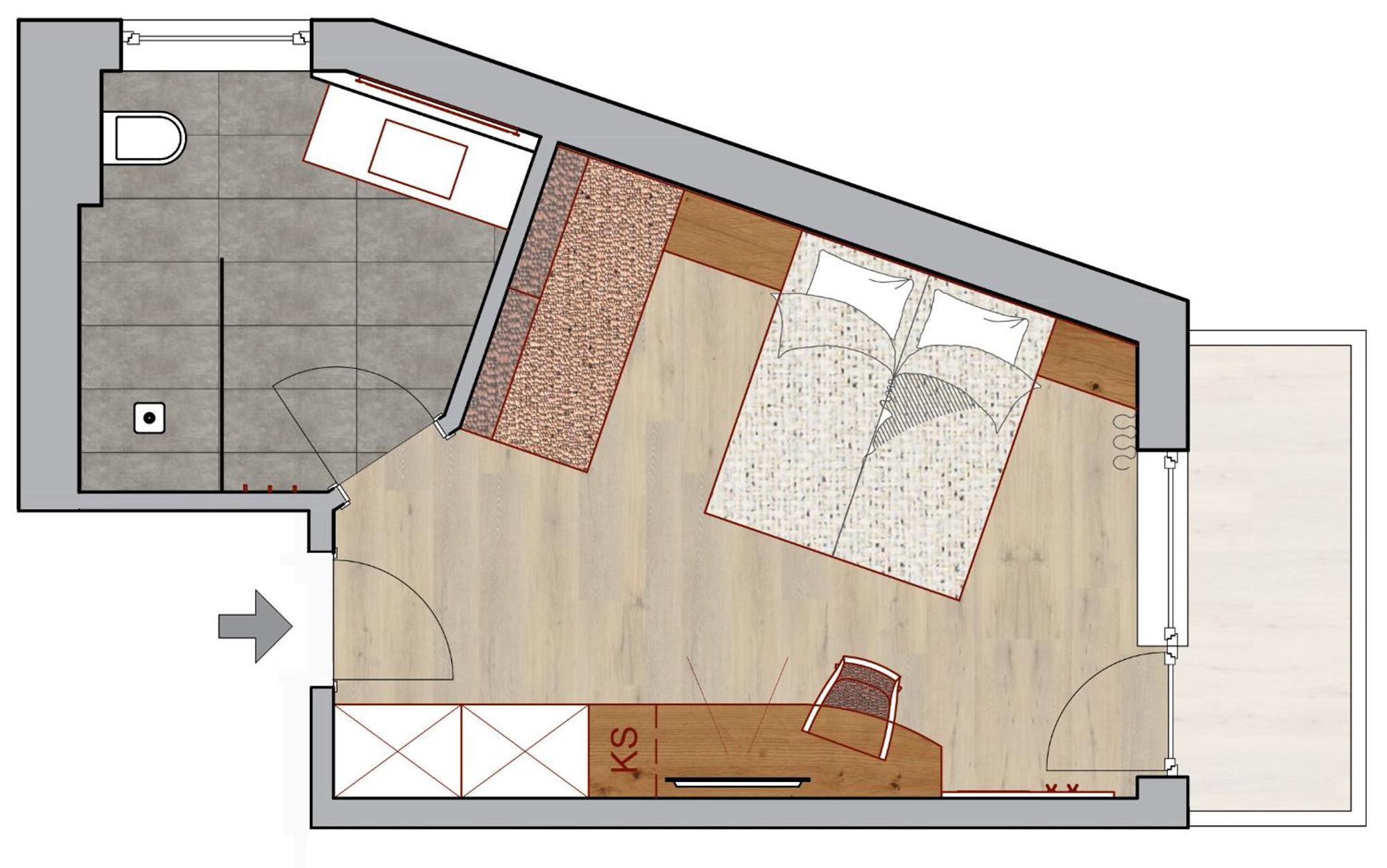 Deluxe Double Room Balcony