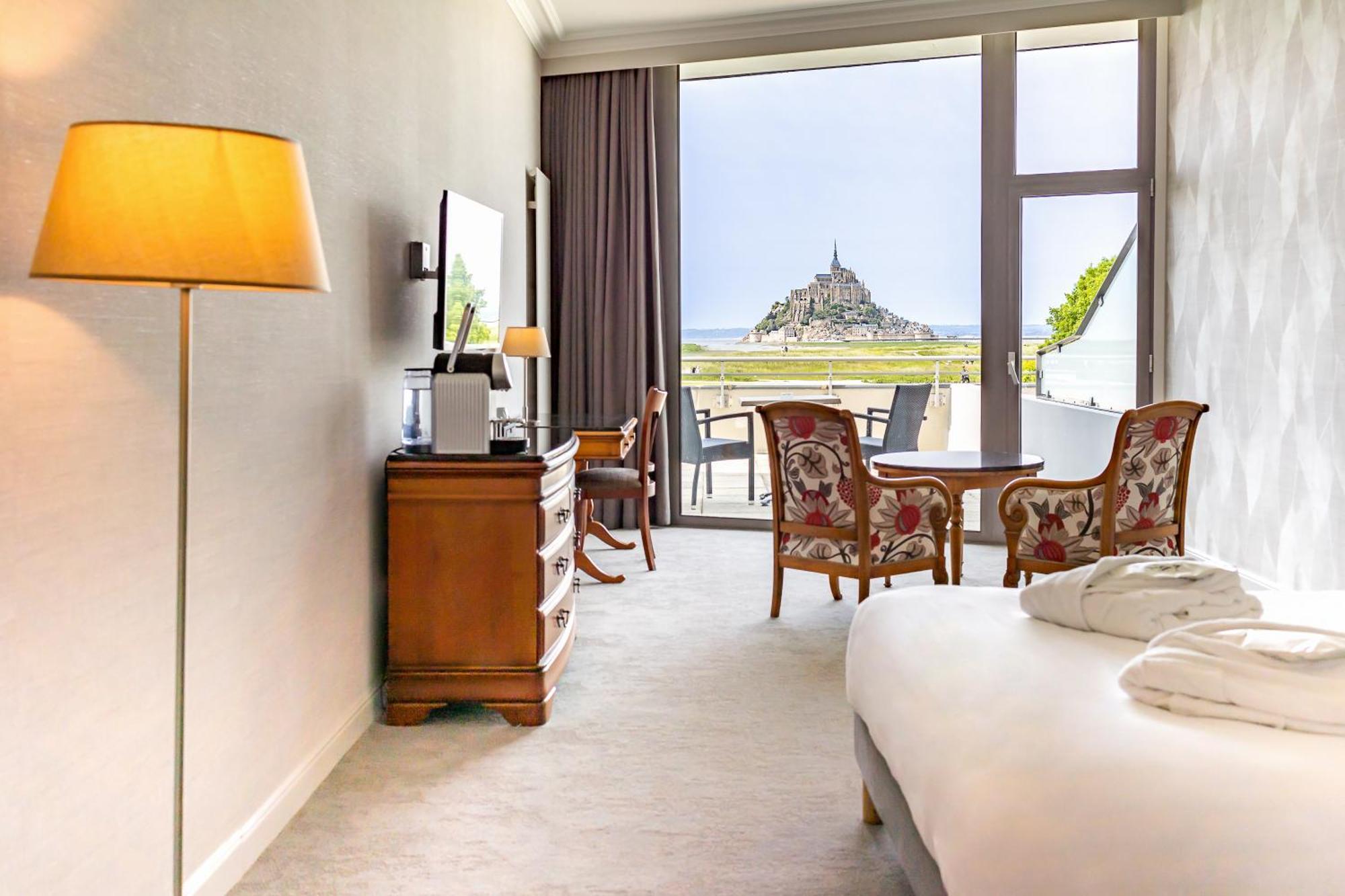 Signature Room with Balcony and Mont-Saint-Michel View