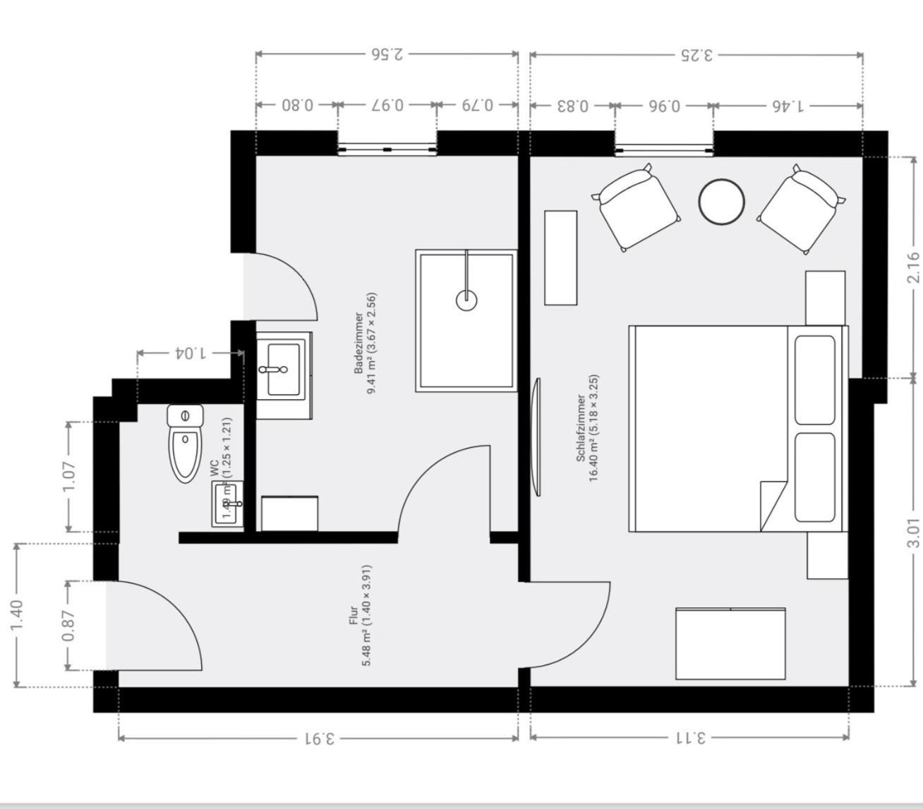 Suite met Uitzicht op de Bergen