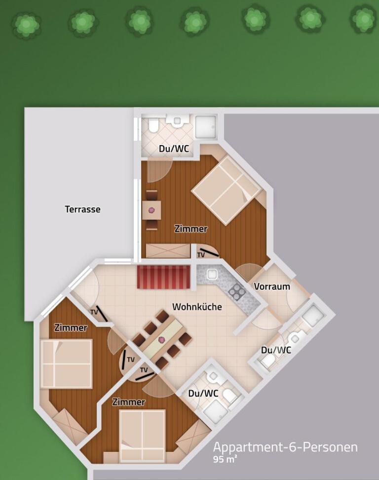 Appartement met 3 Slaapkamers