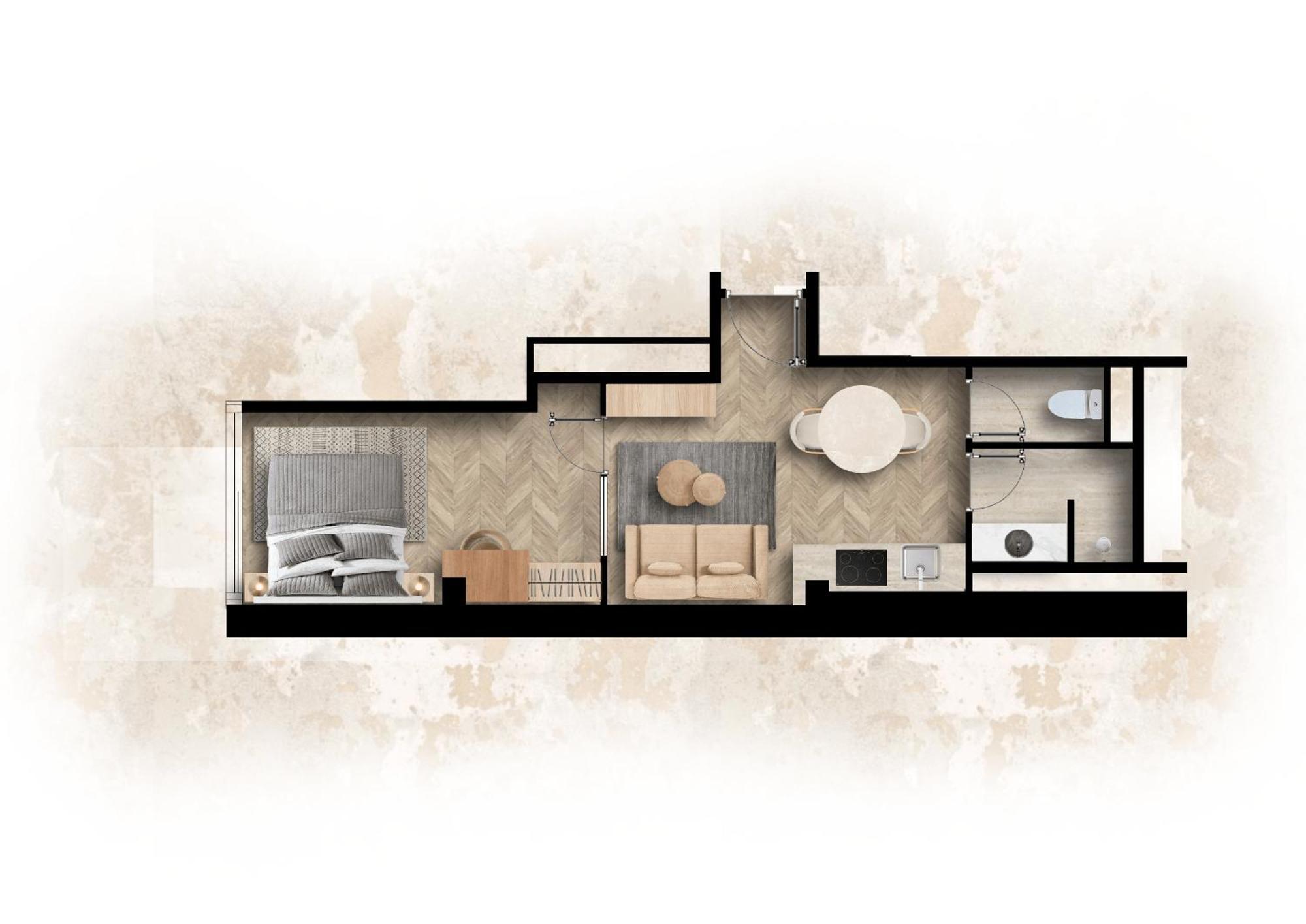 Appartement met Uitzicht op de Stad