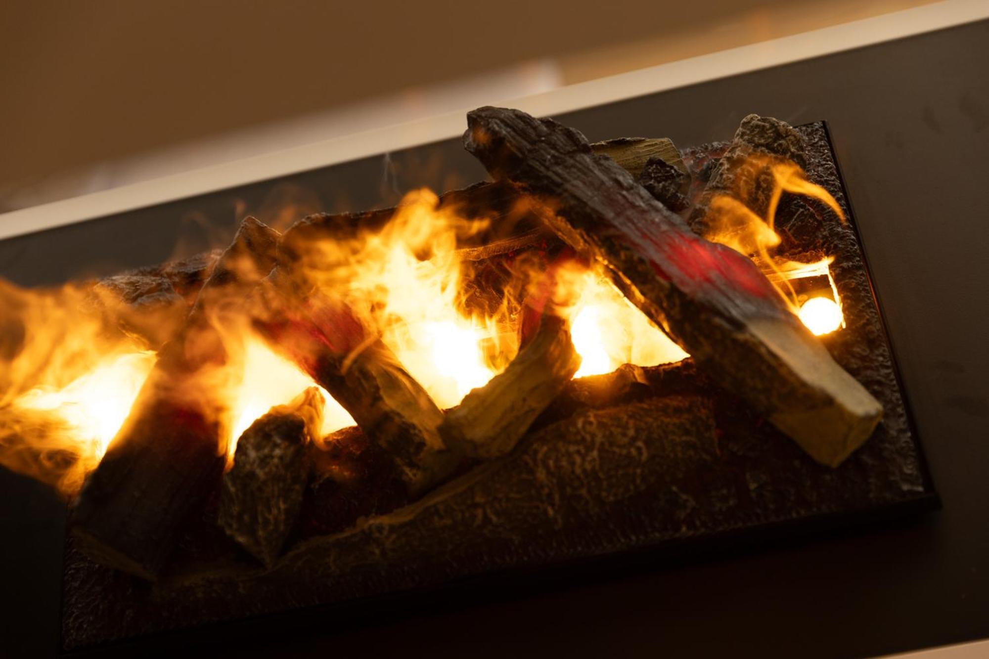 Family Room Balcony Electric Fireplace