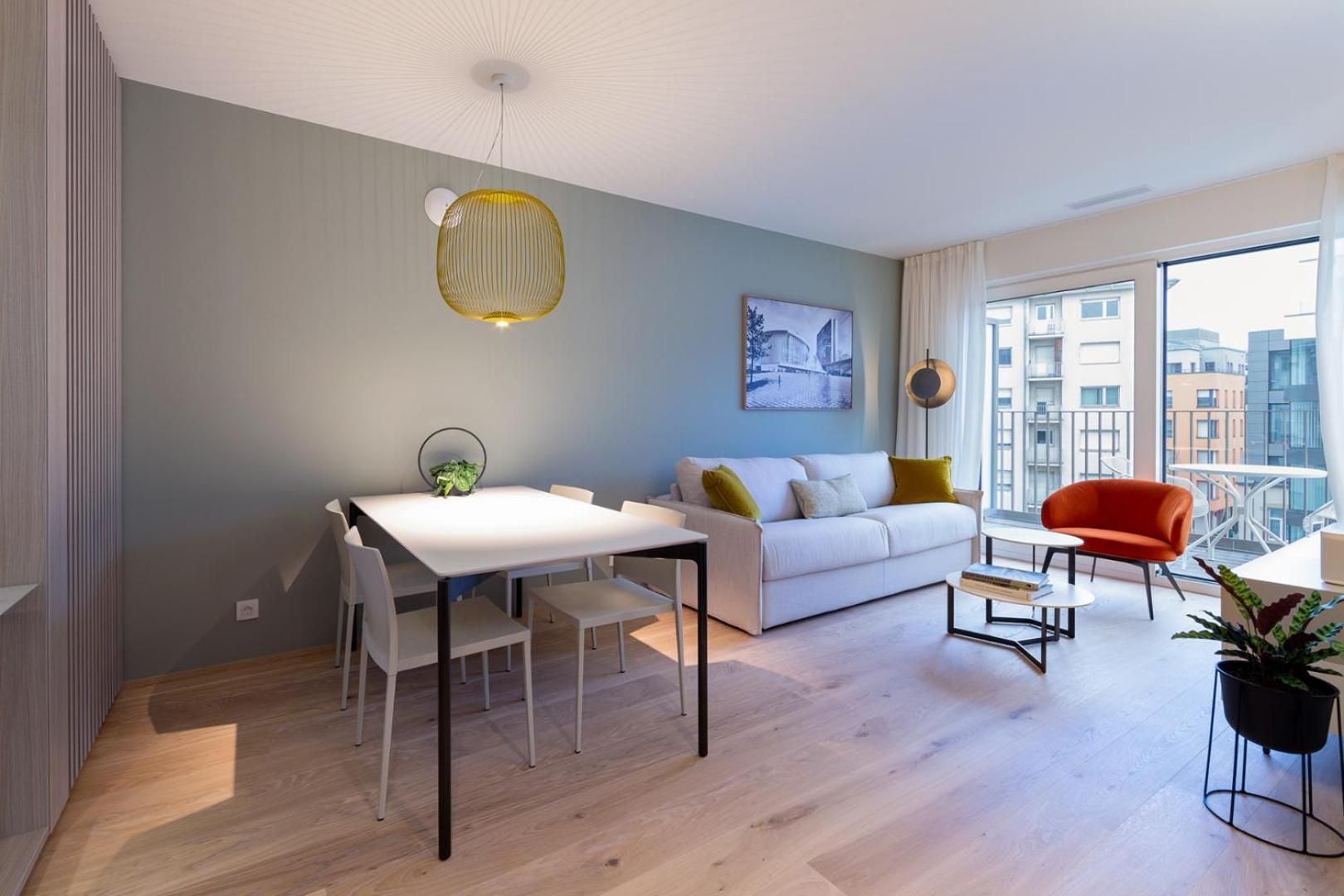 Executive One-Bedroom Apartment Balcony