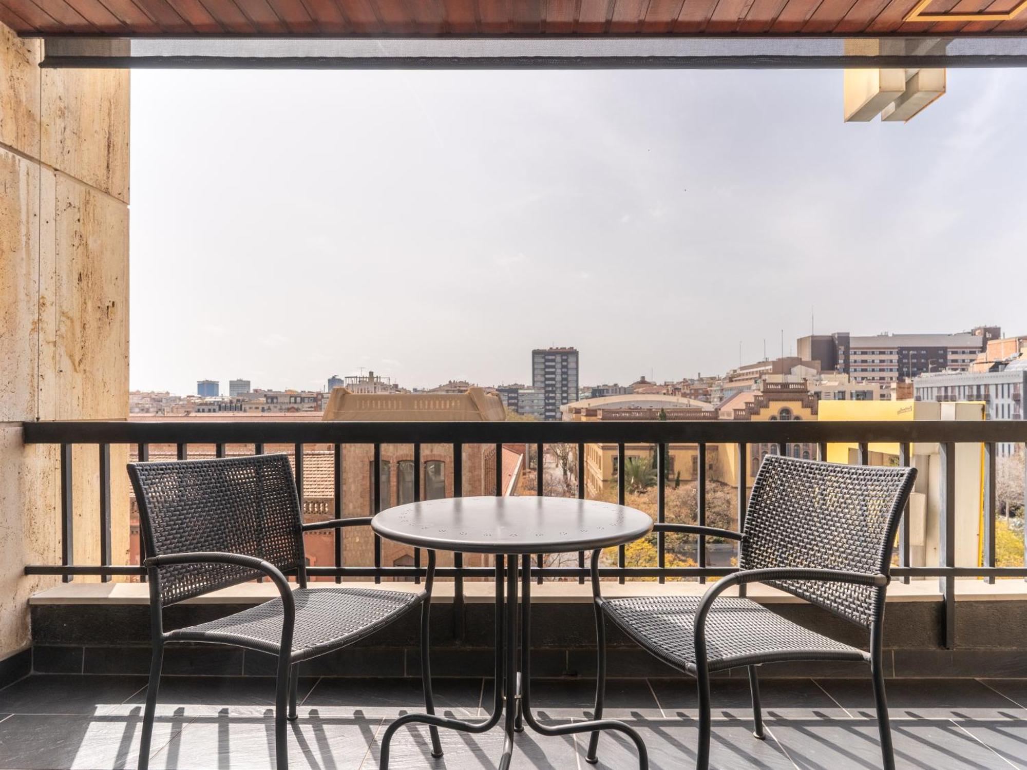 Tweepersoonskamer met 1 of 2 Bedden en Balkon