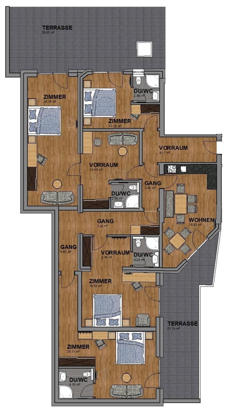 Four-Bedroom Apartment