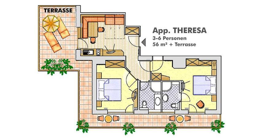 Two-Bedroom Apartment Terrace