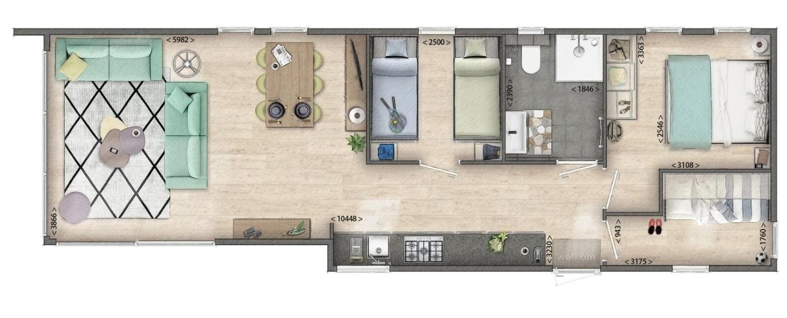 Huis met 2 Slaapkamers