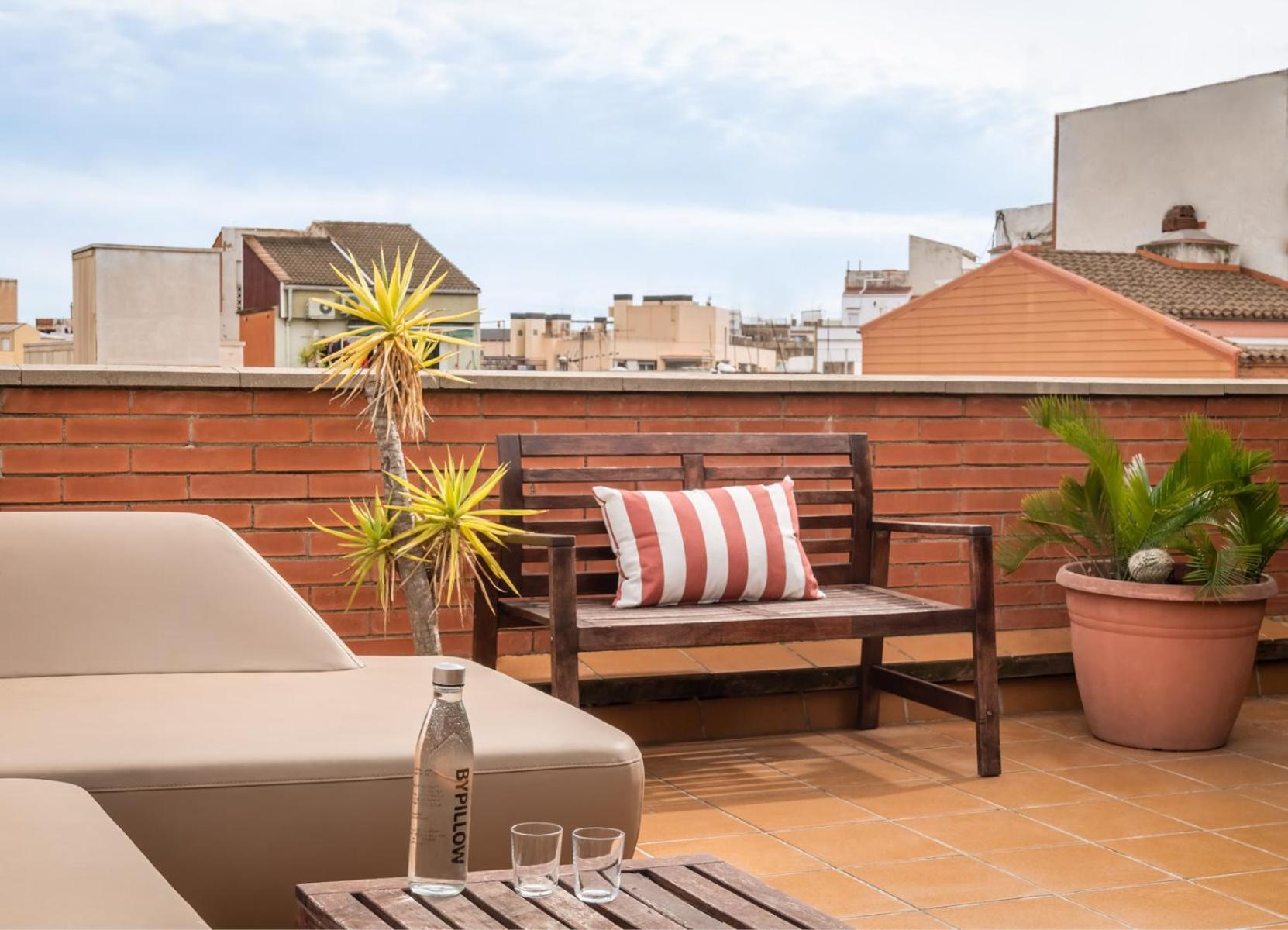 Tweepersoonskamer met Terras