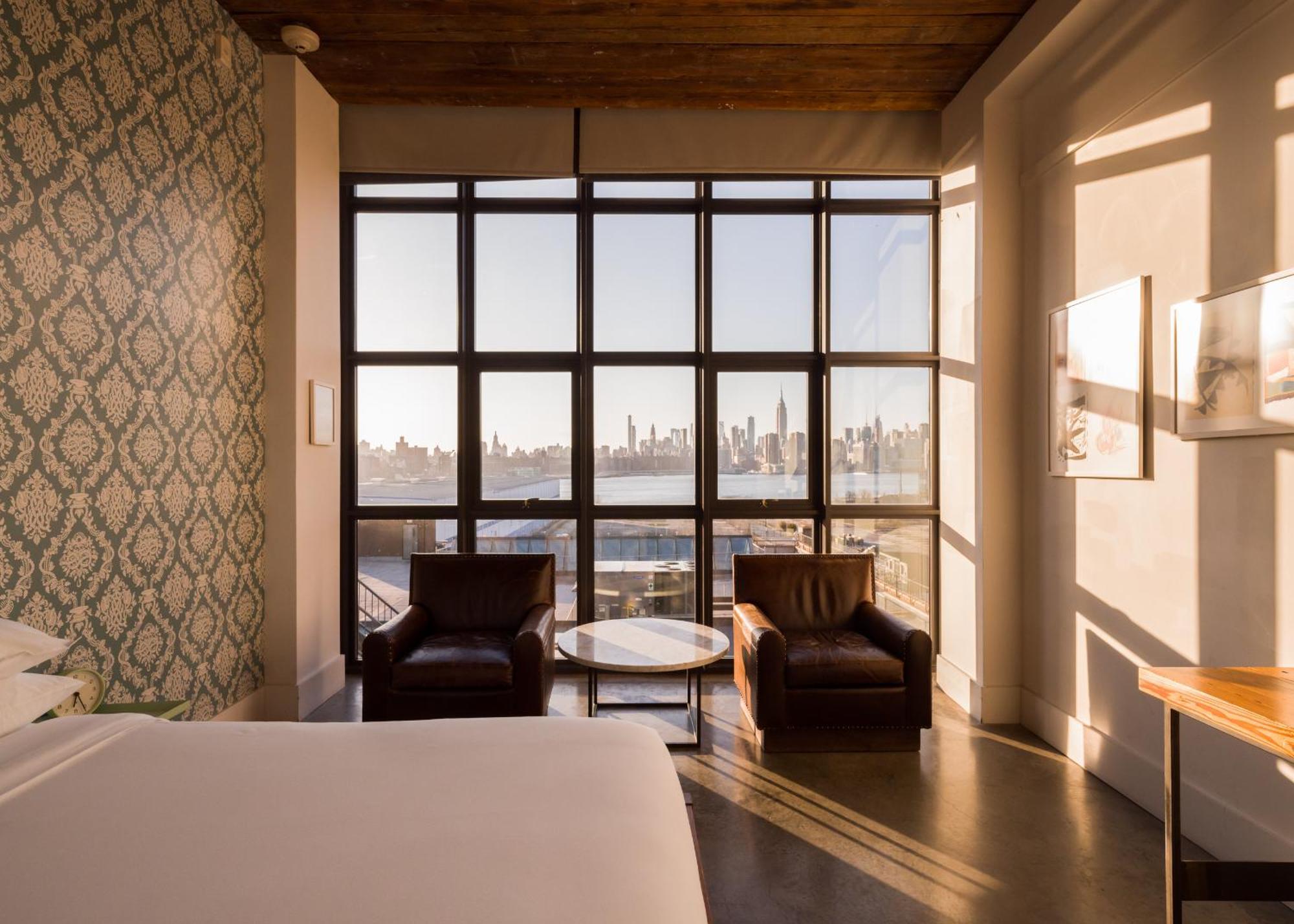 Kamer met Kingsize Bed - Uitzicht op Manhattan