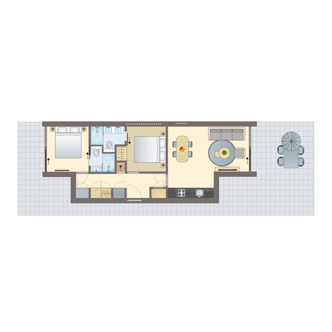 Vakantiehuis met 2 Slaapkamers
