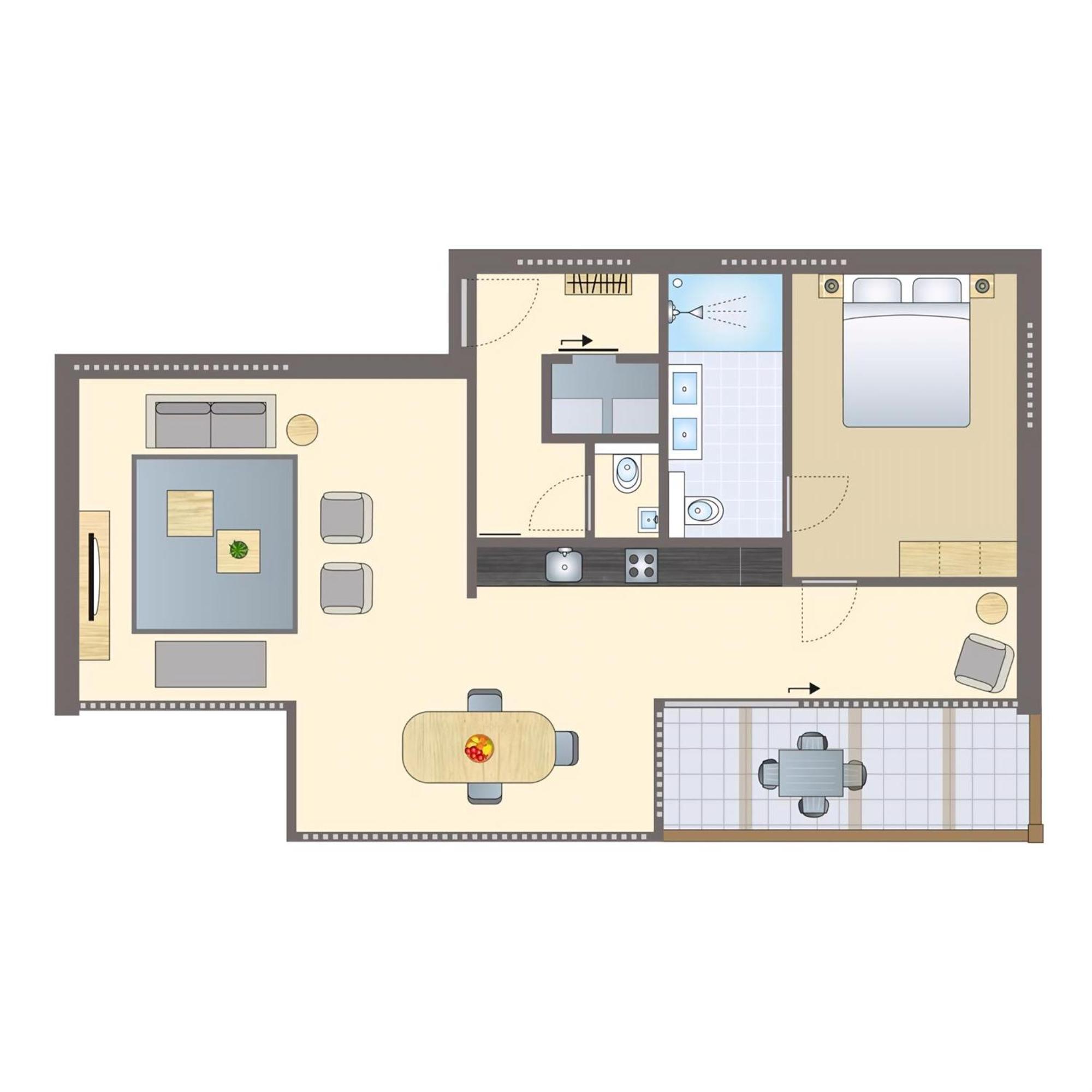 Vakantiehuis met 1 Slaapkamer