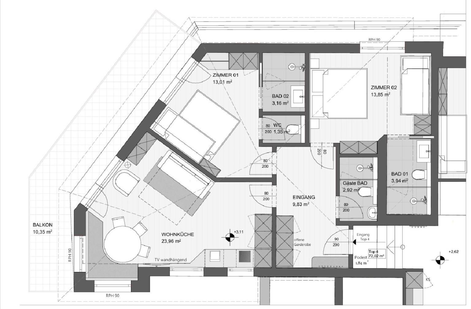 Two-Bedroom Apartment Mountain View