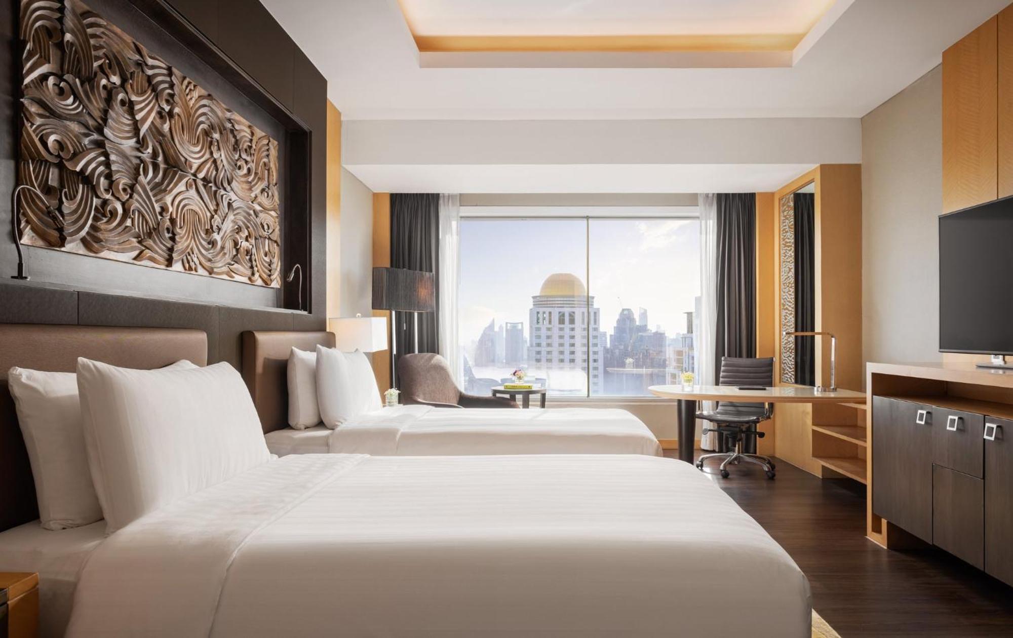 Grand Deluxe Kamer met 2 Aparte Bedden en Uitzicht op de Skyline