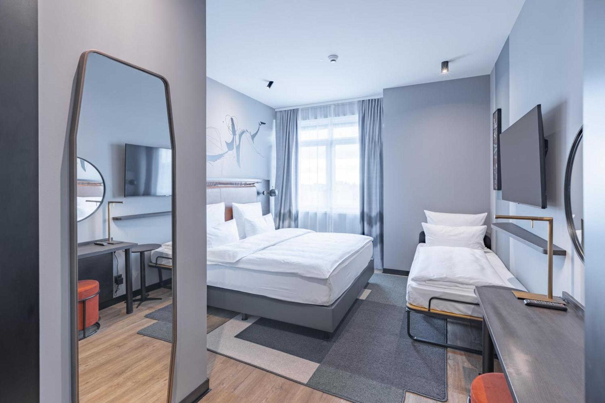 Business Driepersoonskamer met 2 Aparte Bedden