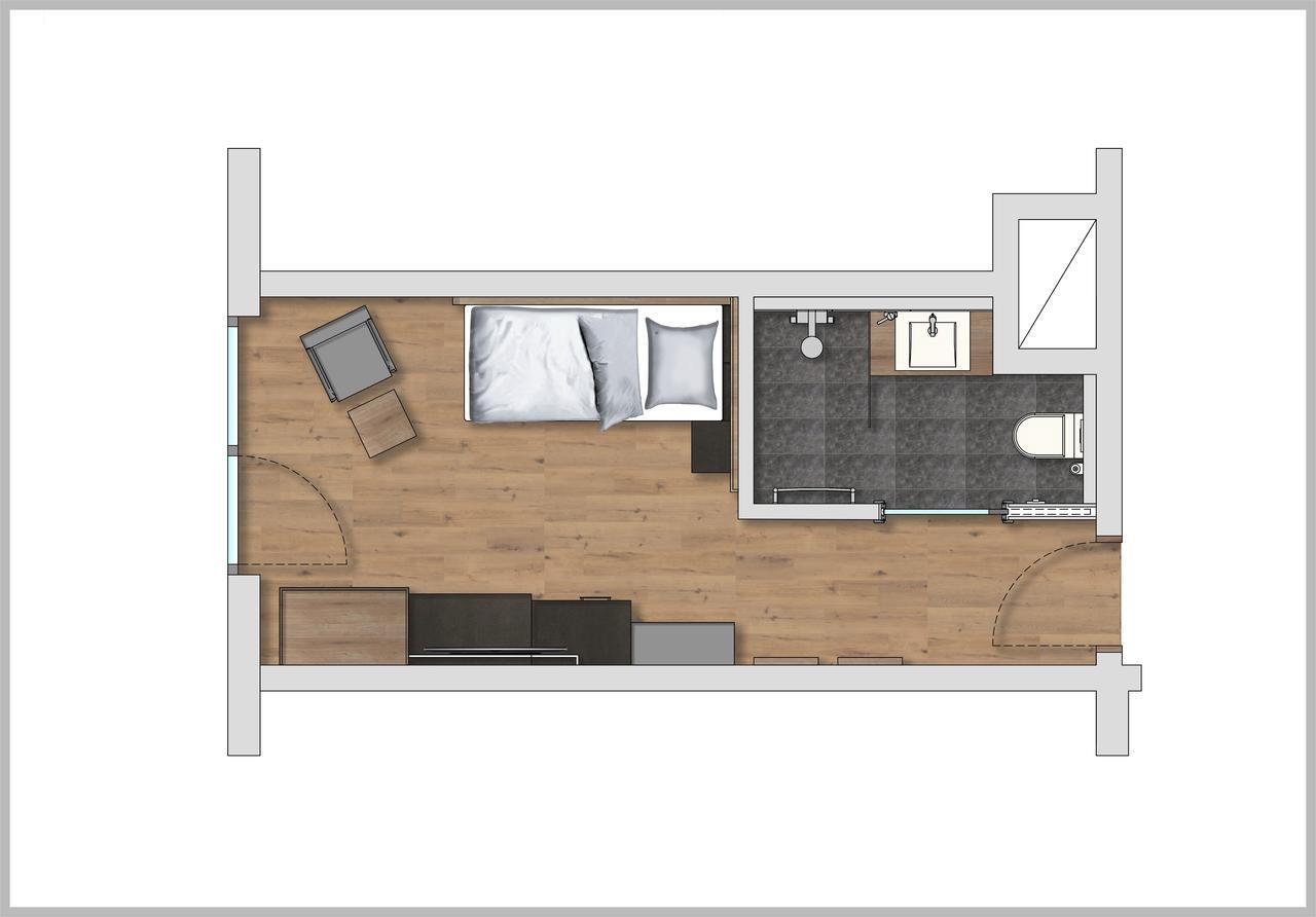 Eenpersoonskamer met Balkon